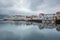 The quiet harbor of Henningsvaer