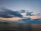 Quiet Mediterranean sea After sunset