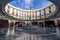 Quiet moment in the Plaza Redonda, Round square, Valencia, Spain