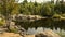 Quiet morning at the Current river, Thunder Bay, ON, Canada