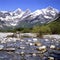 A quiet mountain river in the Pyrenees,near the village of Bielsa