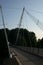 A quiet pedestrian bridge in Helsinki at sunset - 1