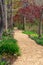 Quiet Place Park Setting Springtime Vertical Garden Path