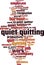 Quiet quitting word cloud