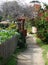 Quiet, riverfront walking path, Capitola, California.