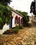 A quiet side street in Tiradentes Minas Gerais Brazil