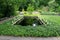 Quiet solitude in beautiful garden with plants and pools,Cleveland Botanical Garden,Cleveland,Ohio,2016