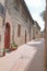 Quiet street of the ancient city of San Gimignano.