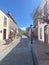 The quiet streets of the island\'s capital Santa Cruz de la Palma. Vintage balconies, beautiful houses, paving stones