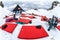 Quiksilver Camp is a winter mountain sports and entertainment activity for gangs of skiers and snowboarders. People relax apres