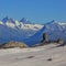 Quille du Diable, famous rock in the Swiss Alps