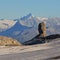 Quille Du Diable, unique rock next to the Tsanfleuron Glacier.