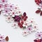 Quilling Flowers: Stunning Multilayered Designs In Light Maroon And Light Magenta