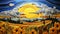 Quilling Sunflowers: A Whistlerian Paper Sculpture Of Impressive Skies