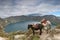 Quilotoa crater lake