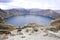 Quilotoa lagoon, Andes, Ecuador