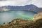 Quilotoa lake in Ecuador