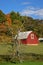 Quilt Barn & Autumn Foliage (vertical)