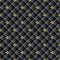 Quilted black 3d vector seamless pattern. Abstarct textured back