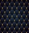 Quilted seamless pattern. Black color