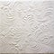 Quilted White Textured Wall Panel With Swirl Patterns And Precisionist Art Style