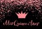 Quinceanera party banner. 15th Birthday party typography poster. Black and pink party decorations. Vector template.