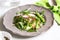 Quinoa with Asparagus and Feta salad