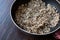Quinoa Bulgur Chia Food Mix in Pan / Fiber Food.
