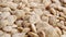 Quinoa cereal gluten free flakes. Crunchy vegetable grain breakfast