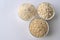 Quinoa in three forms - flour, flakes and grain. Alternative gluten-free grain