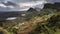 Quiraing on Isle of Skye in autumn