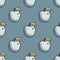 Quirky apple seamless pattern
