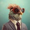 Quirky Bird: A Postmodern Mashup Of Realistic Animal Portraits