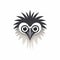 Quirky Cartoonish Owl Head Logo With Damien Hirst And Papua New Guinea Art Influence