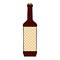 quirky comic book style cartoon wine bottle