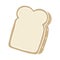 quirky hand drawn cartoon slice of bread