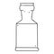 Quirky line drawing cartoon potion bottle