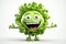 Quirky Vegetable Mascot 3D Lettuce Character