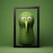 Quirky Visual Storytelling: A Green Kiwi Bird In A Zbrush Frame