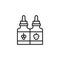 Quit smoking, vape liquid icon. Element of quit smoking icon. Thin line icon for website design and development, app development.