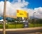 QUITO, ECUADOR -8 OCTOBER, 2016: Area outside Casa de la cultura, venue of the third United Nations Habitat conference