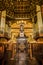 QUITO, ECUADOR - OCTOBER 23, 2017: Interior view of the Church and Convent of Saint Francis in Quito, Ecuador