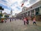 Quito, Ecuador, September 29, 2019: Plaza Grande or Plaza de la Independencia is the main square in the historic centre