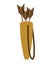 Quiver of arrows isolated. Archer accessory on white background