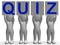 Quiz Banners Means Quiz Games Or Exams