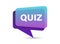 Quiz guess social media icon in flat style. Faq vector illustration on isolated background. Help button sign business concept