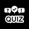 Quiz icon on dark background