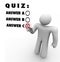 Quiz Multiple Choice Choosing Best Answer Test