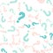 Quiz seamless pattern. Question marks, doubt, faq