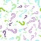 Quiz seamless pattern. Question marks, doubt, faq